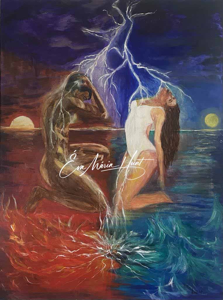 Love-Struck - Sacred Longing -  Canvas Print 41 x 51 cm / 16 x 20 inches- Free delivery