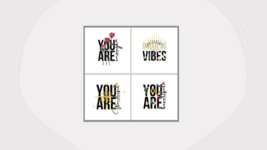 Fridge Magnets Goddess Vibes - 6x6"/ 15.2x15.2cm divided into 4 images - Free delivery