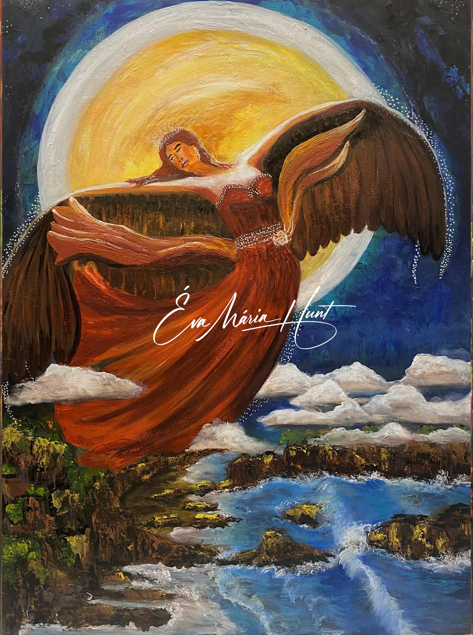 Freedom, Eagle -  Canvas Print 41 x 51 cm / 16 x 20 inches- Free delivery