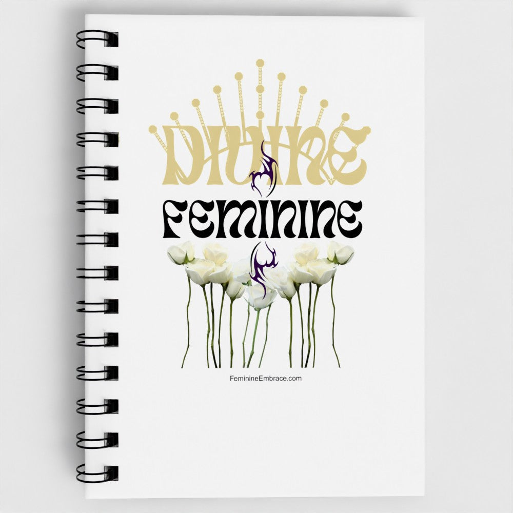 A5 Spiral notebook - Divine Feminine - 5.8x8.3" / 14.8x21cm - Free delivery