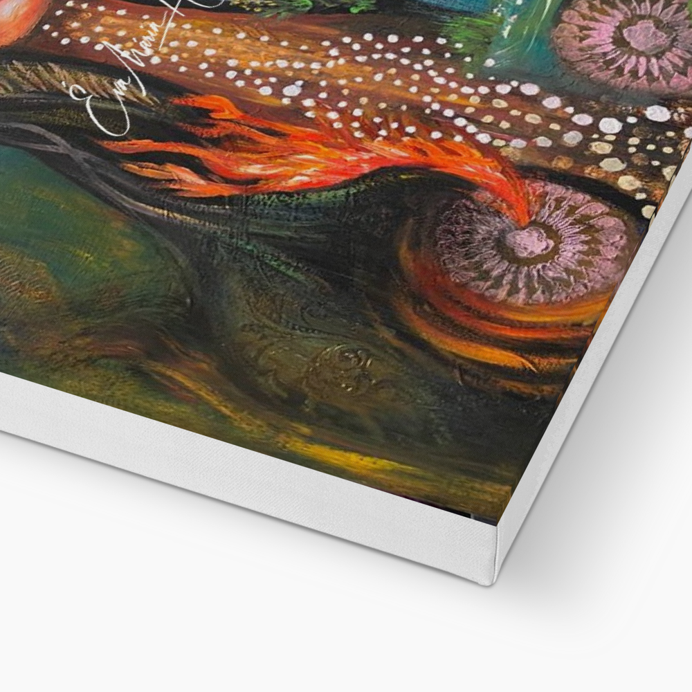 Alive- Goddess of the Earth - Metallic shine canvas, 16x20" / 41x51cm - Free delivery