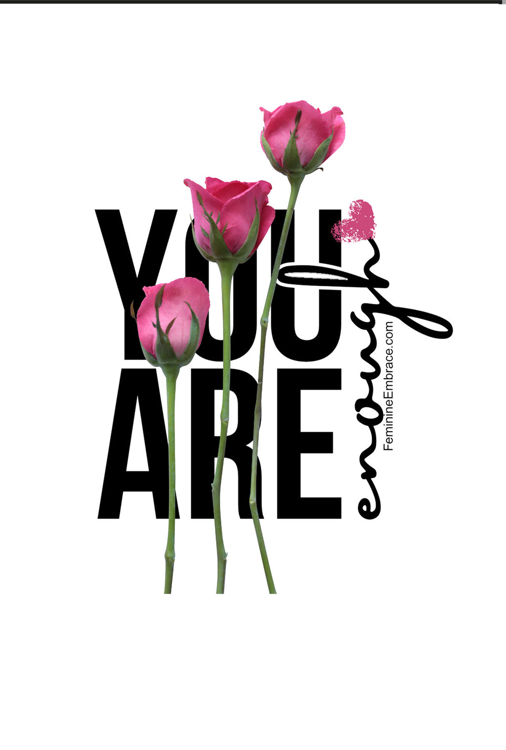 Fine art greeting card 6x4 inches /15.24x10.16cm - You are enough - Free delivery